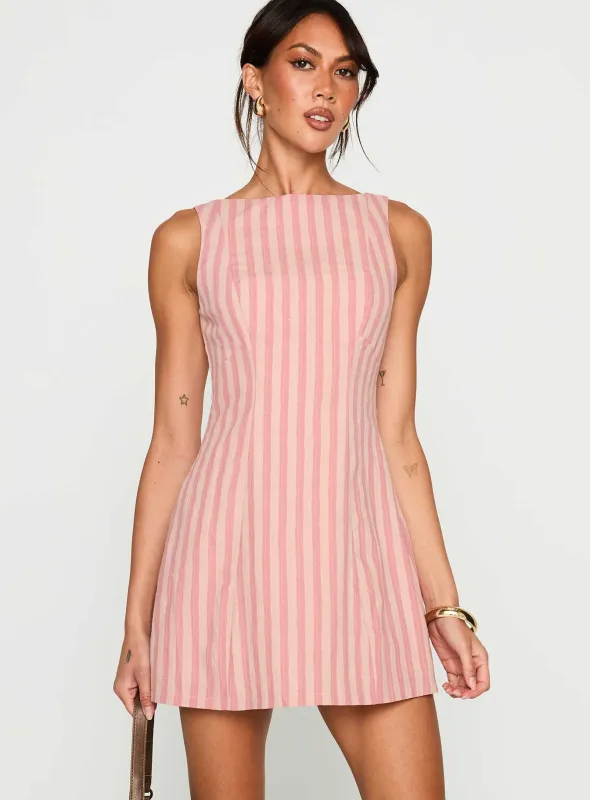 Auggie Mini Dress Multi sold by Princess Polly