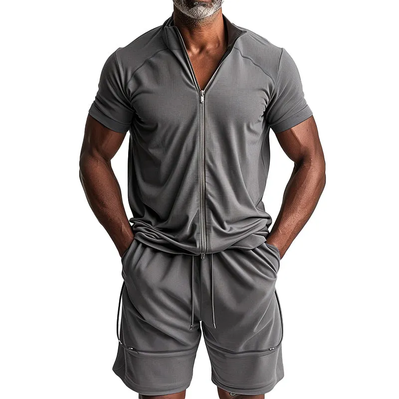 Men's Simple Breathable Casual Sports Suit MTA1795C4P sold by Manly