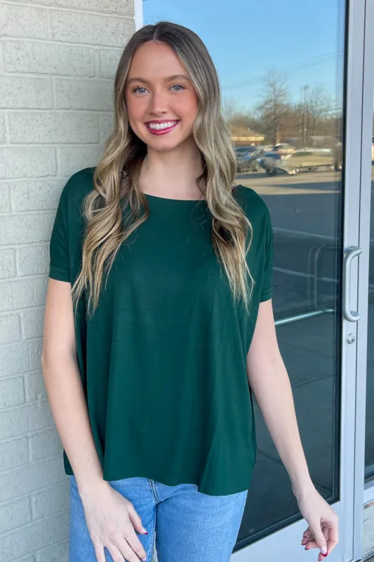 Short Sleeve Piko Top - Jade Forest sold by Piko 1988
