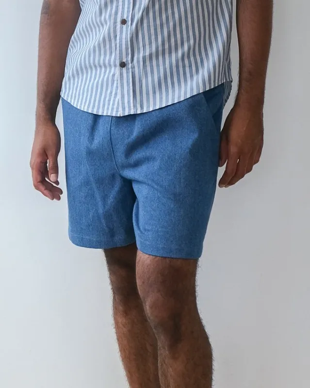 Unisex shorts No2408w, denim sold by atelier b