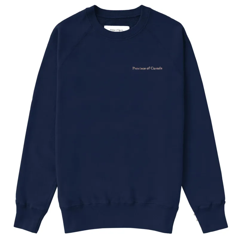 French Terry Sweatshirt Navy - Unisex sold by Province of Canada