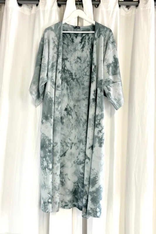 DAUB Kimono Sleeve Robe in Smoke sold by Daub & Design