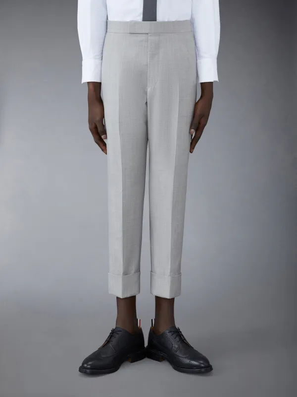 CLASSIC TWILL BACKSTRAP TROUSERS sold by Thom Browne