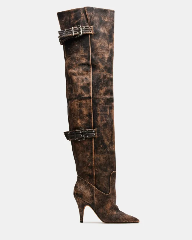 BADDIE BROWN DISTRESSED - SM REBOOTED sold by Steve Madden