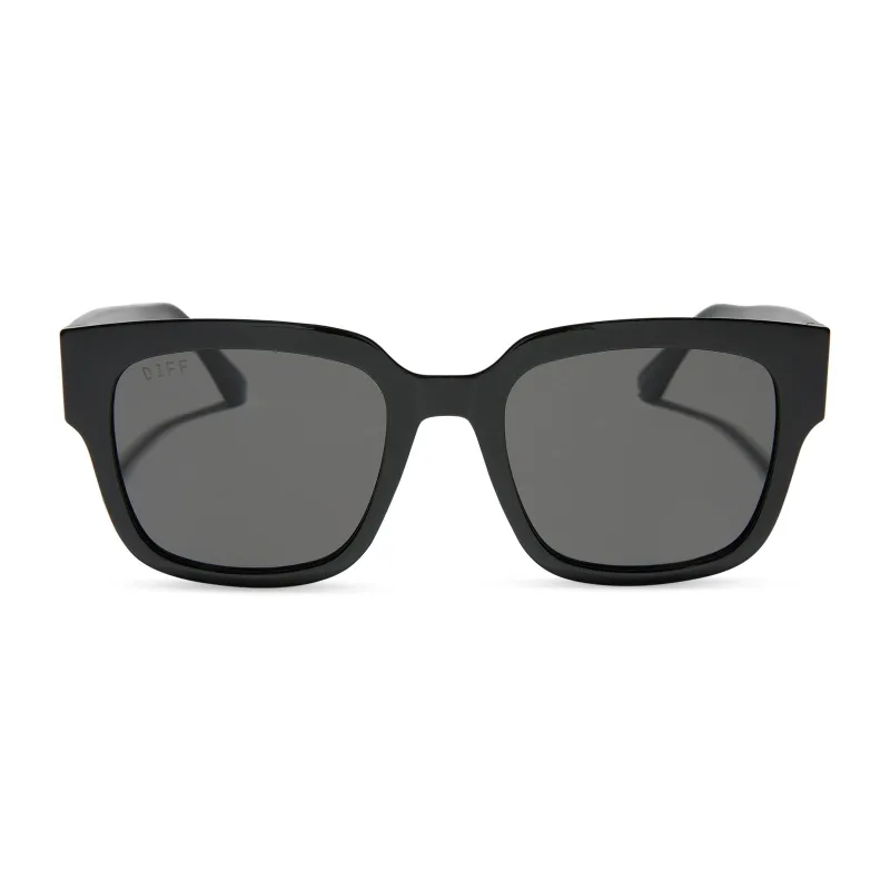 MORGAN - BLACK + GREY SUNGLASSES sold by Diff Eyewear