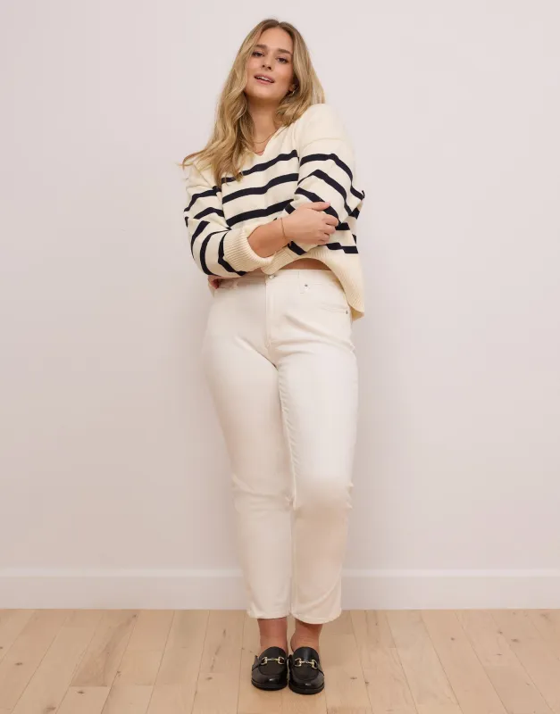EMILY SLIM JEANS / PEARL WHITE sold by Yoga Jeans