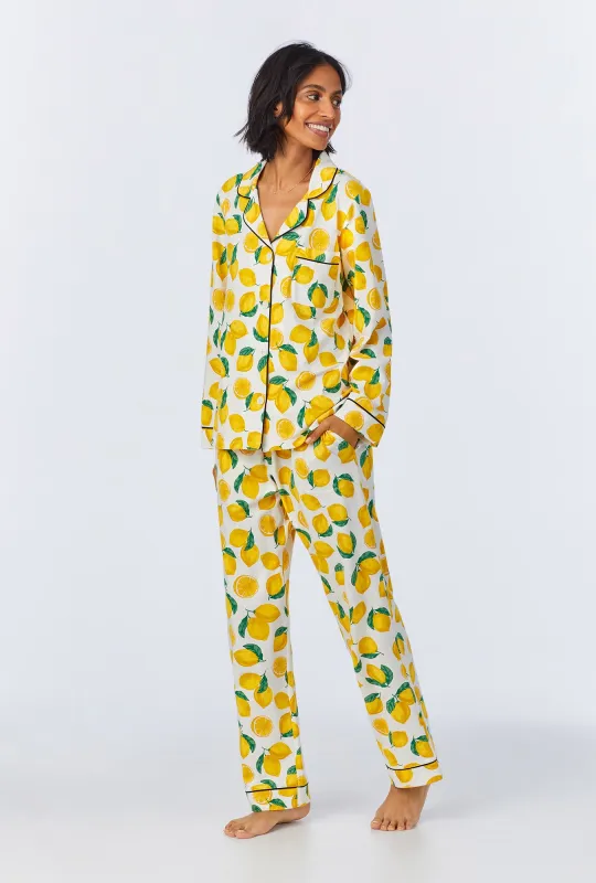 Main Squeeze Long Sleeve Classic Stretch Jersey PJ Set sold by BedHead