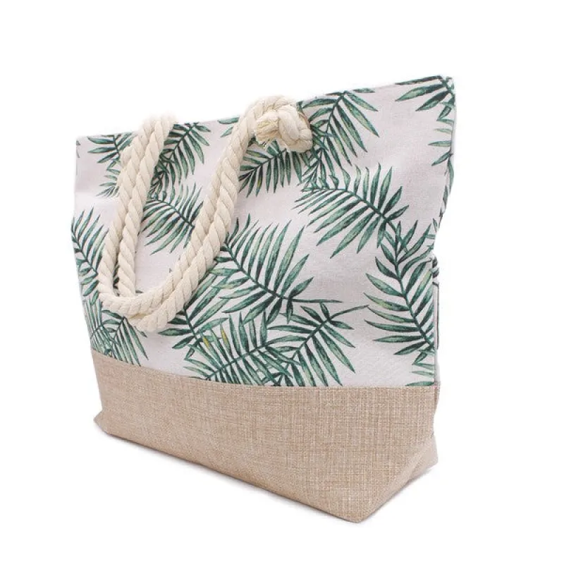TROPICAL LEAF BEACH TOTE BAG sold by Charming Charlie