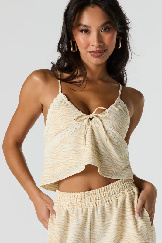 Flowy Lace Trim Cami sold by Urban Planet