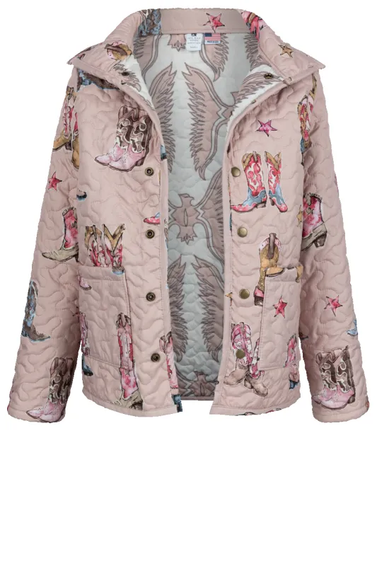 Ida Mae Thunderbird Boots Jacket - Rose sold by Pinto Ranch