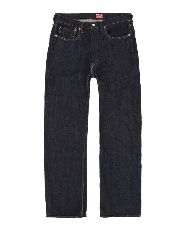 933 Barney Japan Denim Cimosato 5 Tasche Loose Fit Indigo Rinse sold by Fortela