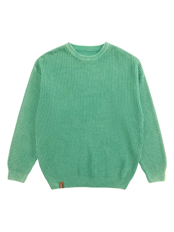 Retro Washed Old Label Sweater sold by Thesupermade