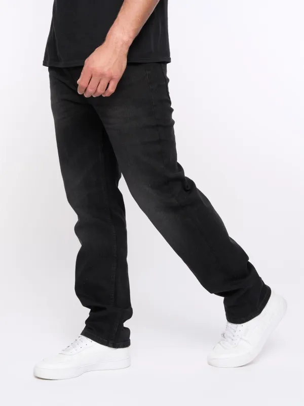 Mens Nezzy Straight Leg Jeans Black Wash sold by Brand Corner