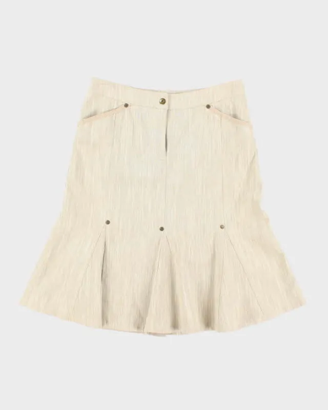 Vintage Y2k 00s Mexx Linen Blend Skirt - S sold by Rokit