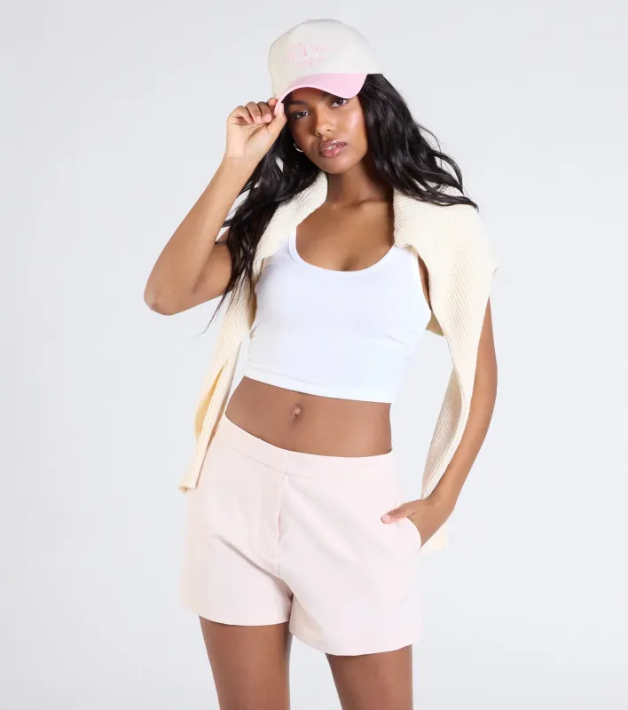 Case In Point High-Rise Trouser Shorts sold by Windsor