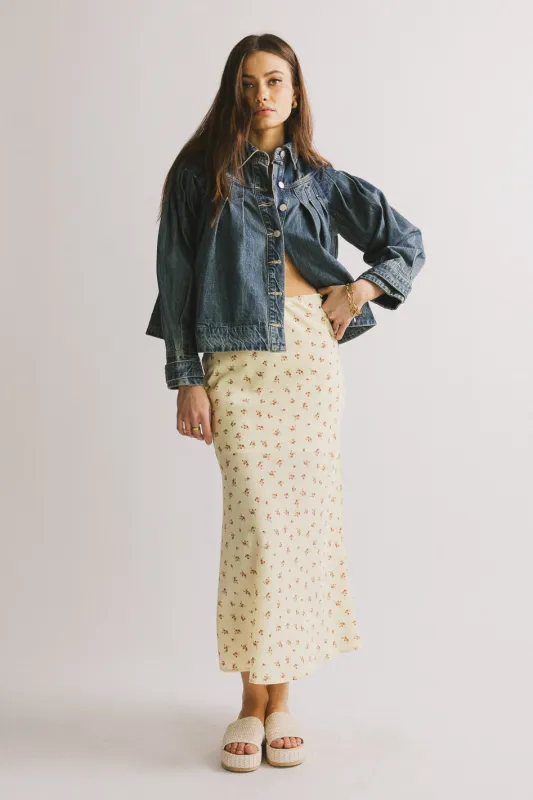 Royal Floral Midi Skirt - FINAL SALE sold by bohme