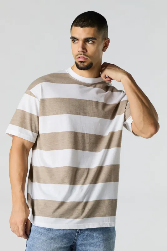 Striped Relaxed T-Shirt sold by Urban Planet