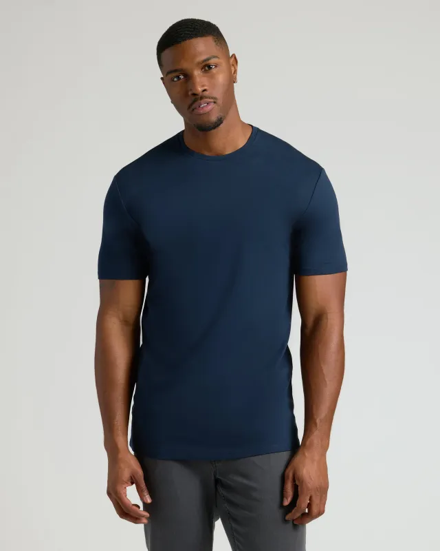 Navy Tall Pima Crew Neck sold by True Classic