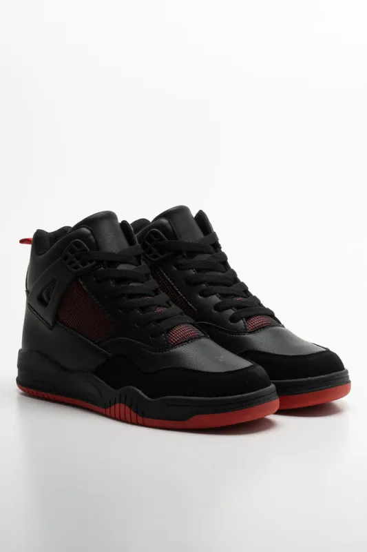 Basketball High Top Sneakers Black sold by Ackermas