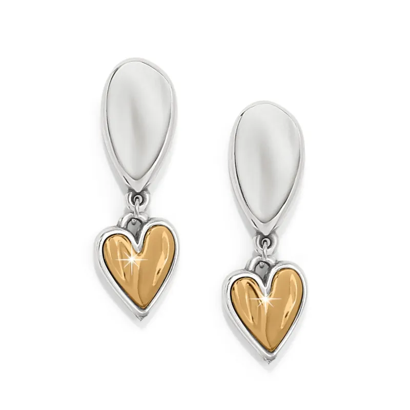 Cascade Heart Unity Post Drop Earrings sold by Brighton