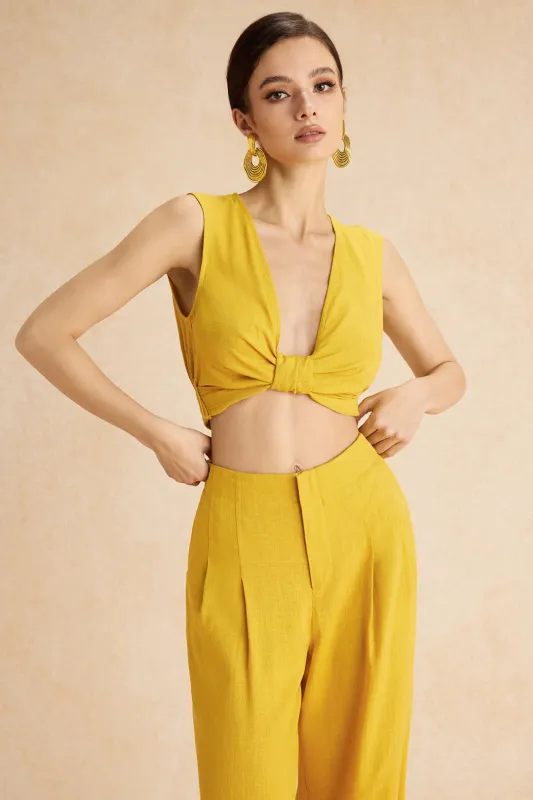 Twist Knot To-Up Tank Top sold by Micas