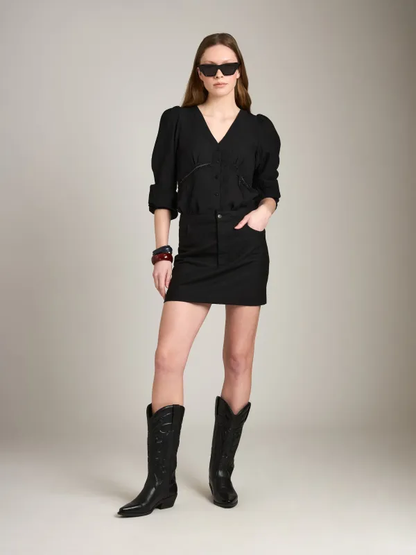 Chelsea Poet Peplum Blouse sold by Plenty