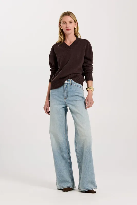 Ines V neck jumper sold by Henne