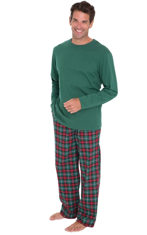Christmas Plaid Men's Pajamas - Pet & Owner sold by Pajamagram