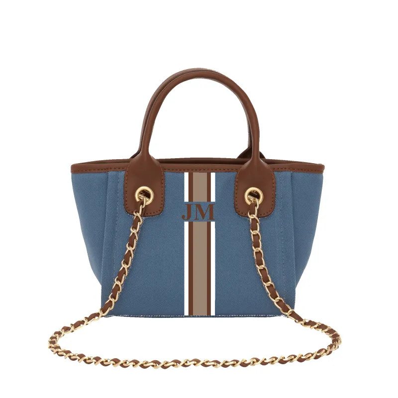 The Lily Canvas Tote - Denim sold by Lily and Bean