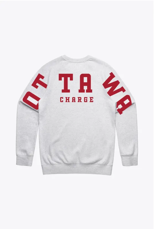 Ottawa Charge Spirit Crewneck - Ash sold by Peace-Collective