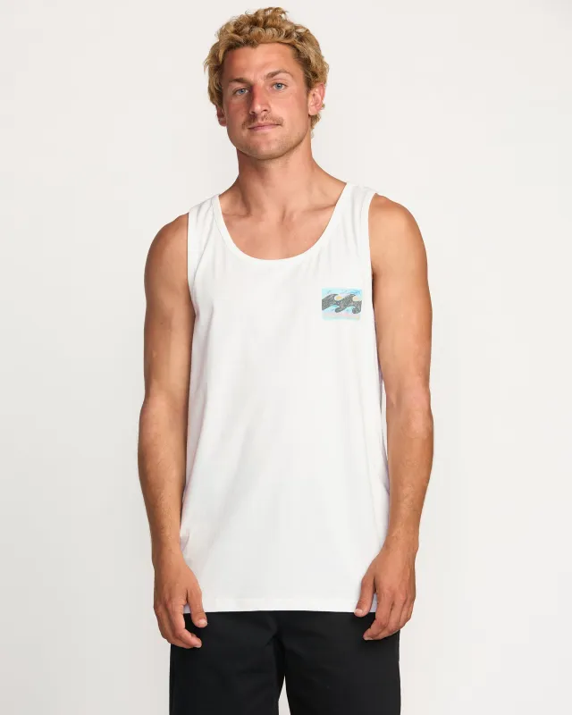 Crayon Wave Premium Tank - Off White sold by Billabong