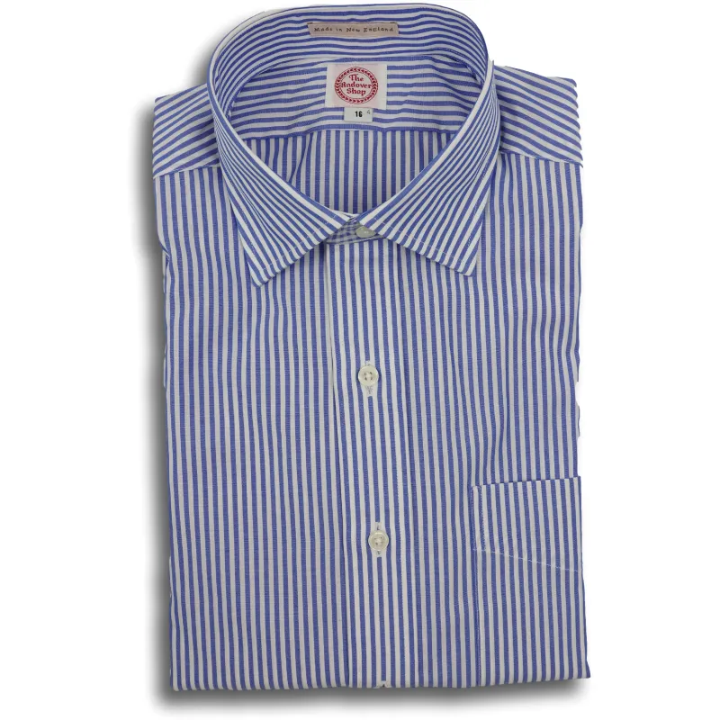 Blue Banker Stripe Dress Shirt sold by The Andover Shop