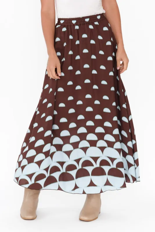 Alias Brown Geo Skirt sold by Blue Bungalow
