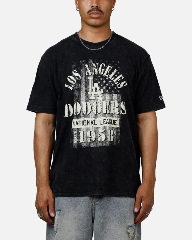 New Era Los Angeles Dodgers Armed Forces T-Shirt Washed Black sold by Culture Kings