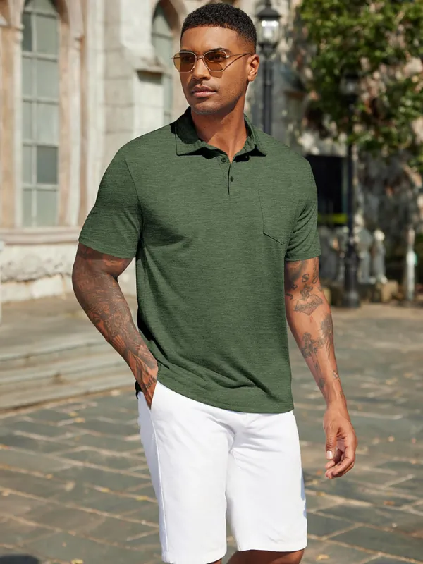 Casual Basic Golf Polo Shirt (US Only) sold by Coofandy