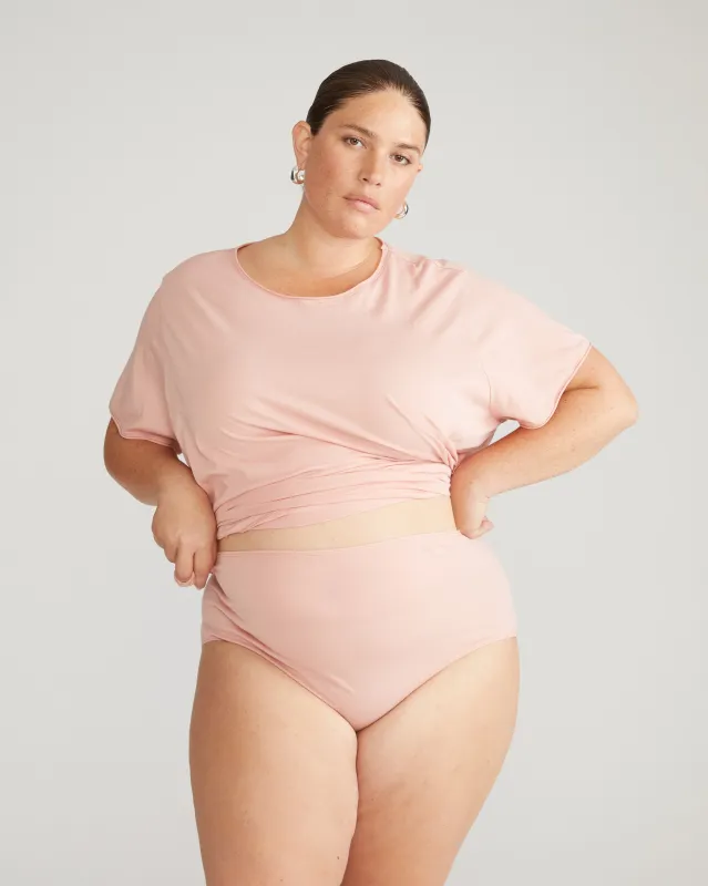 Pima Cotton Full Coverage Briefs - Pink sold by Universal Standard