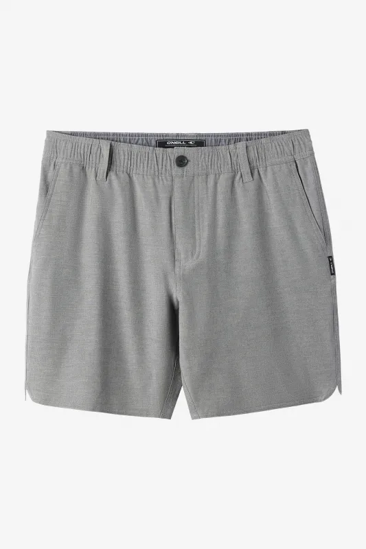 O'Neill RESERVE LIGHT CHECK 18" SCALLOP HYBRID SHORTS - GRAPHITE sold by Sun Diego Boardshops