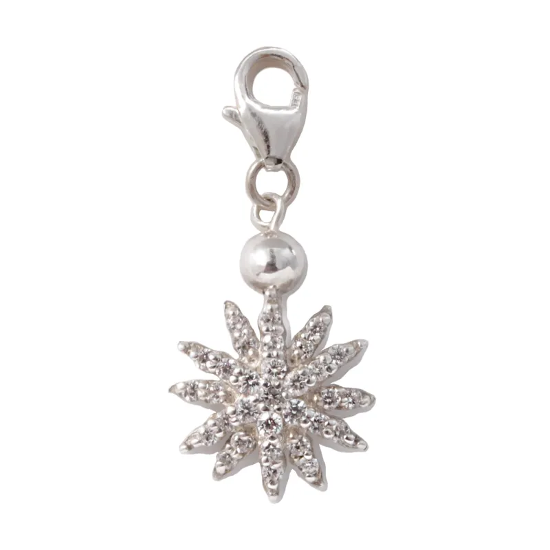 Frost Fine White Sapphire Stella Star Charm sold by Lulu Frost