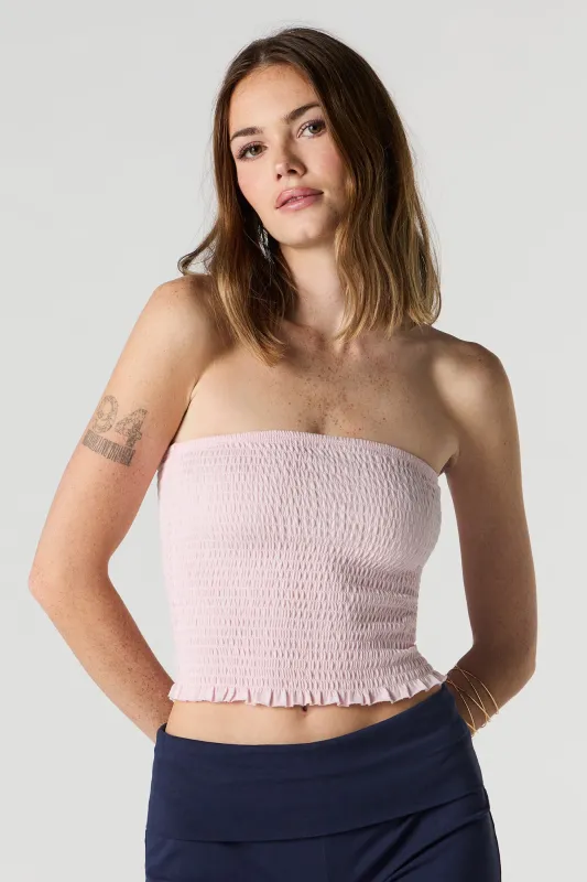 Smocked Tube Top sold by Urban Planet