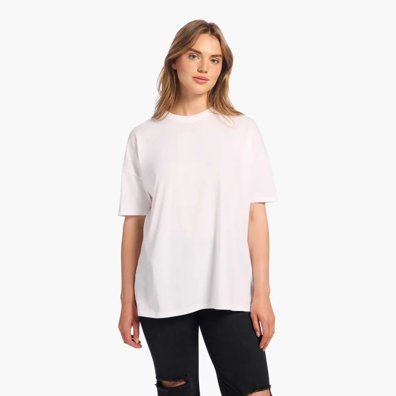 Soft Cotton Oversized Tee | White sold by nuuds