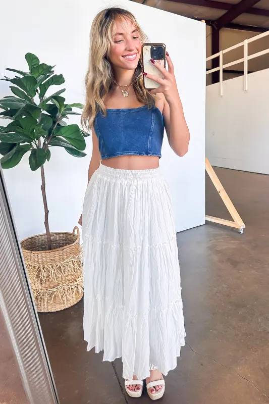 Flirtatious Crush Flowy Maxi Skirt sold by Madison + Mallory