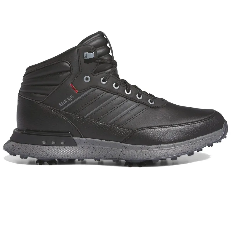 adidas Golf S2G RAIN.RDY Golf Boots - Black/Iron Metallic/Scarlet sold by Original Green
