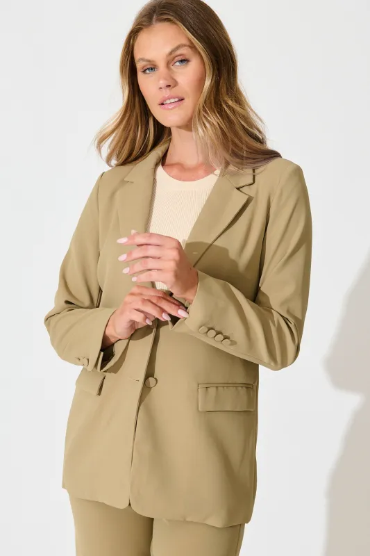Ariana Blazer in Camel sold by St Frock