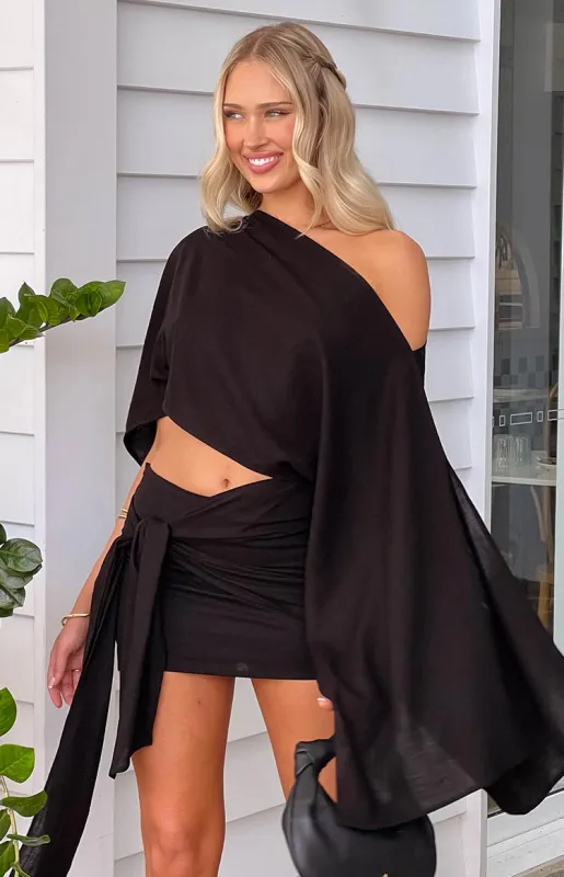 Ryoti Black Mini Dress sold by Beginning Boutique