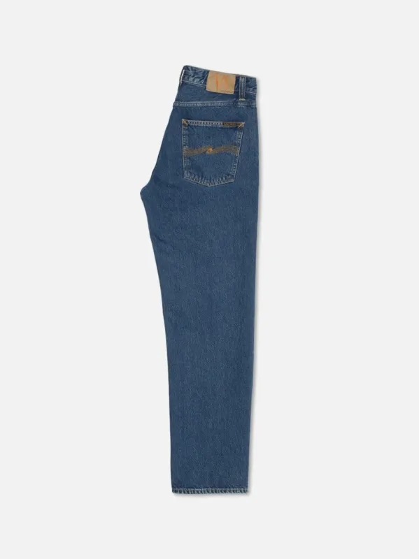【Nudie Jeans】Rad Rufus Morning Soul 晨藍色石洗寬鬆直筒牛仔褲 sold by Blue Beach Denim