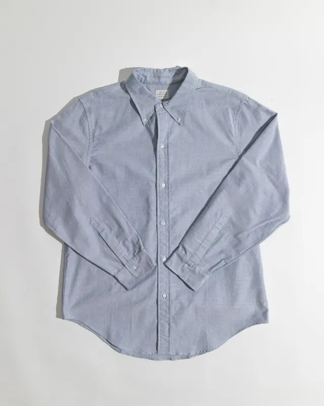 【Far East Manufacturing】頂級匹馬棉復古牛津布襯衫藍色 sold by Blue Beach Denim