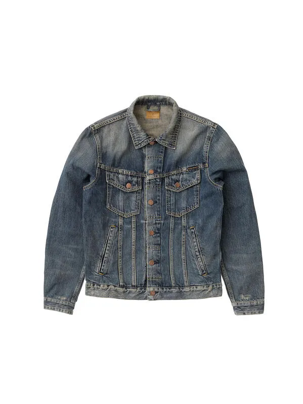 【Nudie Jeans】Bobby Real Deal Denim Jacket 復古黃舊刷色三代牛仔外套 sold by Blue Beach Denim