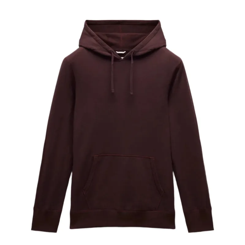 Midweight Terry Slim Hoodie Oxblood sold by Brooklyn Clothing Co.