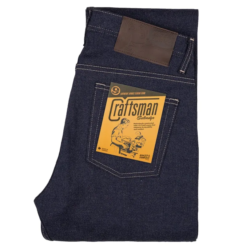 【Naked & Famous】Craftsmen Selvedge 9oz 極輕磅復古工匠布邊原色牛仔褲 sold by Blue Beach Denim