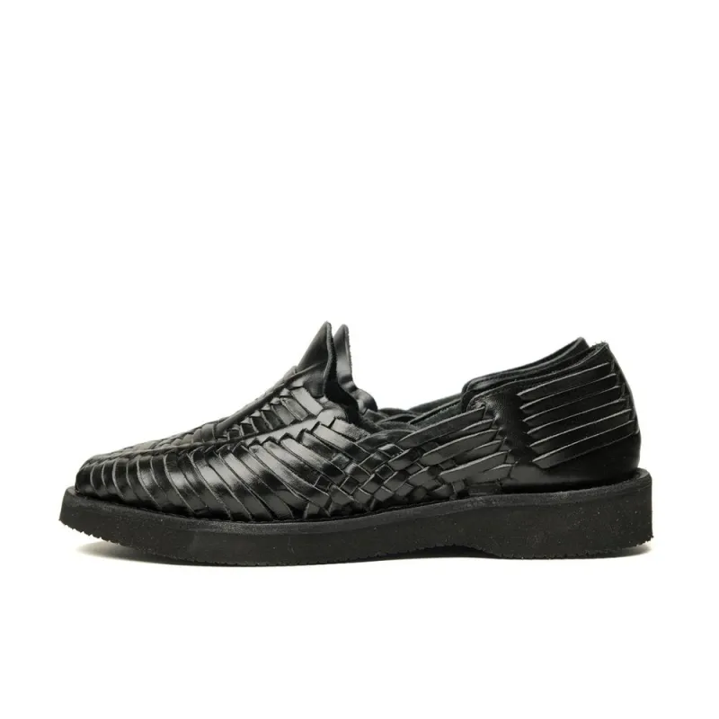 【Yuketen】Alejandro Black Huarache Sandals 黑色手工墨西哥涼鞋 sold by Blue Beach Denim